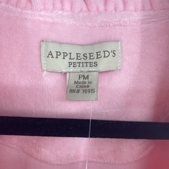 Appleseed's Intimates & Sleepwear Appleseeds Baby Pink Velour House